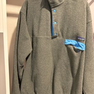 Vintage Patagonia Gray Snap-T Synchilla Pullover
